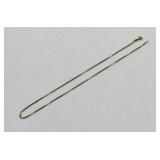 14kt Gold Italian Box Link Chain Necklace 16"