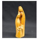 ISRAEL Carved Olive Wood Sacra Familia Holy Family