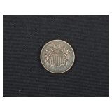 1868 Bronze US 2-Cent Coin