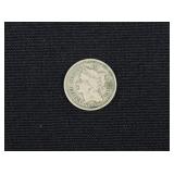 1865 Civil War US 3-Cent Nickel Coin