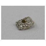 Tested Platinum Jewelry Stone Setting