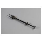 Silver Plated Mechanical Spring-loaded Pickle Fork