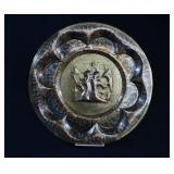 Thanjavur Art Wall Plate- Brass, Copper & Silver