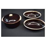MCM 4pc FALTZGRAFF Gourmet Brown Covered Dish