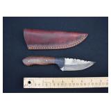 Custom Made Damascus Steel Fix Blade Skinner Knife