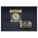 Paul Sebastian Carriage Clock & Glass Casket