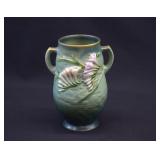 Roseville Pottery FREESIA Tropical Green 7" Vase