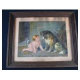 Framed George Augustus Holmes Chromolithograph