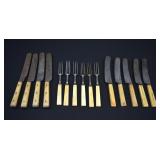 15pc 1830 VanWart & Naylor Bone & Steel Flatware