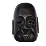 Carved Chinese LAUGHING BUDDHA Wall Mask