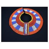 African Maasai Warrior Beaded Collar Necklace