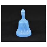 AKRO Agate Opaque Blue Slag Glass Dinner Bell