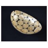 MCM Capiz Shell & Resin Oval Bowl