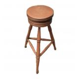 Antique Oak Drafting Stool