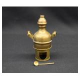Miniature Egyptian Damasa Brass Bean Cooking Pot