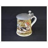 German AK Kaiser Porcelain Lidded Beer Stein