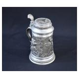 Bavarian Hunter Pewter Beer Stein
