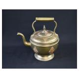 Antique Moroccan Brass & Copper Teapot Kettle