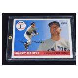 Autographed NY Yankees Mickey Mantle Trading Card