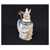 1895-1911 SCHIERHOLZ GENTLEMAN RABBIT Beer Stein