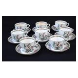 8 HAMMERSLEY INDIAN TREE Cup & Saucer Sets