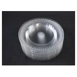 12 Depression Glass LAUREL RIM Dessert Plates