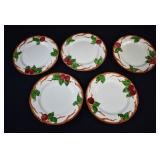 5 FRANCISCAN APPLE Dinner Plates USA Mark