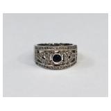 Le Vian 18kt White Gold Sapphire & Diamond Ring