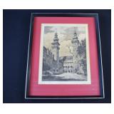 Original Richard Lux Etching- Klagenfurt Landhaus