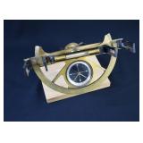 Antique 19th Century Brass Graphometer Survey Tool