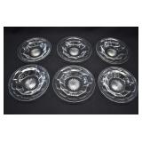 6-pc Set HEISEY COLONIAL Glass 81/4" Soup Plates