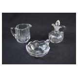 Heisey Glass COLONIAL 3-pc Condiment Set