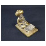 Turkish Scholar Brass Desk Pen Rest