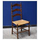 French Country Ladder-back Rush Seating Chair