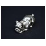 Max Art Cast Silver English Bulldog Paperweight