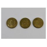 3- 1985 Mexico 100 Pesos Coins Venustiano Carranza