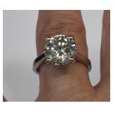 14kt White Gold 5.35ct Diamond Engagement Ring