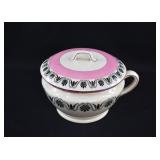 Antique 1859 English Thunder Mug Chamber Pot & Lid