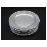 8- Wilton Armetale Pewter Tavern Plates