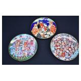 3- Franklin Mint Decorative Holiday Plates