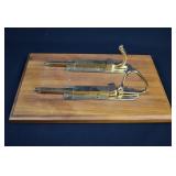 2 Mounted 1907 Kirk & Habicht Signal Bell Pulls