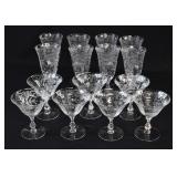 15-pc Cambridge Glass ROSE POINT Etched Stemware