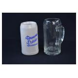 German POLSTER Stoneware & Glass Beer Stein
