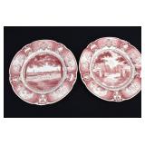 2- 1935 Wedgwood US Naval Academy Rose Plates