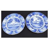 2- 1935 Wedgwood US Naval Academy Blue Plates