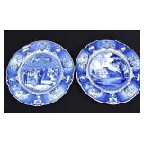 2- 1935 Wedgwood US Naval Academy Blue Plates