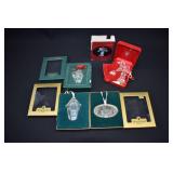4 WATERFORD IRISH CRYSTAL Christmas Ornaments