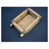 Antique Wooden Butter Mold Brick