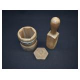 Primitive Acorn Butter Mold & Tamper Set