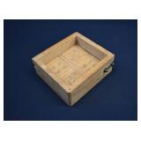 Antique Wooden Box Butter Mold Press